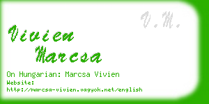 vivien marcsa business card